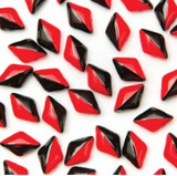 10g 8x5mm GemDuo : Duet Red/Wht OP