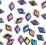 10g 8x5mm GemDuo : Jet Red Iris