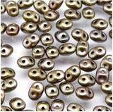 10g 2x5mm SuperDuo : Crystal Grey Rnbw