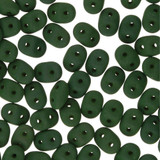 10g 2x5mm SuperDuo : Matte - Velvet Forest Green