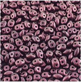 10g 2x5mm SuperDuo : PolyChrome - Dk Amethyst