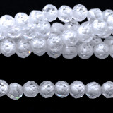 CZ White 3mm Faceted Round 15.5"