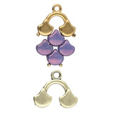 2pc Cymbal Karavos II-Ginko Bead End ABP