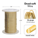 34yd 26g Tarnish Resist Gold Graft Wire