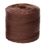 77 YD S-Lon Bead Cord : Brown, TEX 210 (0.5mm)
