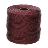 77 YD S-Lon Bead Cord : Burgundy, TEX 210 (0.5mm)