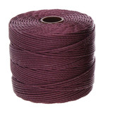 77 YD S-Lon Bead Cord : Eggplant, TEX 210 (0.5mm)