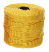 77 YD S-Lon Bead Cord : Golden Yellow, TEX 210 (0.5mm)