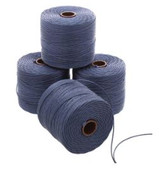 77 YD S-Lon Bead Cord : Indigo, TEX 210 (0.5mm)
