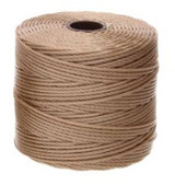 77 YD S-Lon Bead Cord : Lt Brown, TEX 210 (0.5mm)