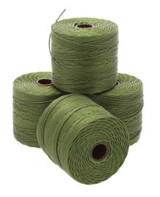 77 YD S-Lon Bead Cord : Olivine, TEX 210 (0.5mm)