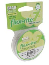30ft .014" Flex-Rite 7 Strand : Pearl Silver