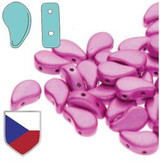 10g 8x5mm Paisley Duo : CzechShield Metalust - Hot Pink