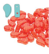 14g 8x5mm Paisley Duo : Ionic - Red/Yellow