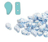 14g 8x5mm Paisley Duo : Ionic - White/Blue