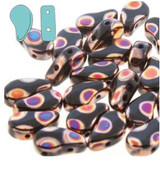 14g 8x5mm Paisley Duo : Jet - Full Sliperit Dot