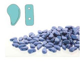 14g 8x5mm Paisley Duo : Metallic - Suede Blue