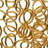 24pc GP 8x6mm Oval Jump Ring