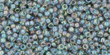 9g 0176 Toho Round 15/0  : Transp Rnbw Black Diamond