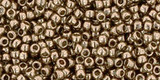 9g 0204 Toho Round 15/0  : Gold Lstrd Montana Blue