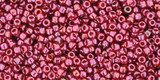 9g 0332 Toho Round 15/0 : Gold Lstr Raspberry