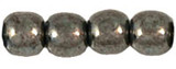 100 PC 3mm Round : Hematite