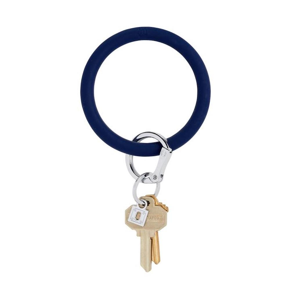 Big O Silicone Key Ring Midnight Navy Tweed