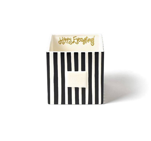 Medium Mini Nesting Cube - Black Stripe