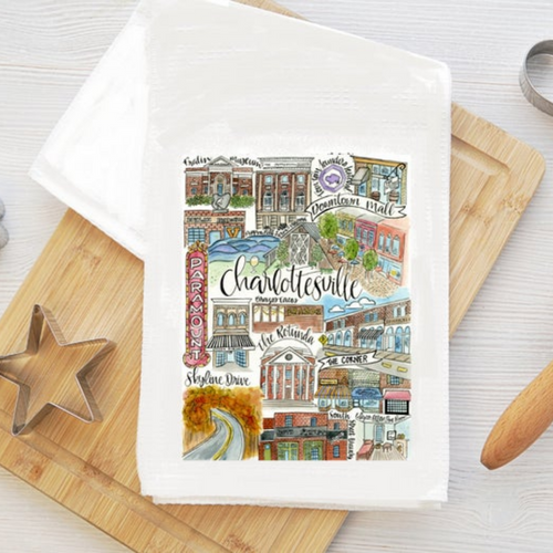 Charlottesville Classics Tea Towel