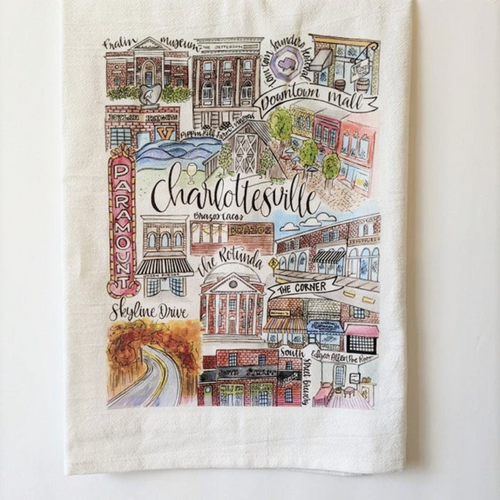 Charlottesville Classics Tea Towel