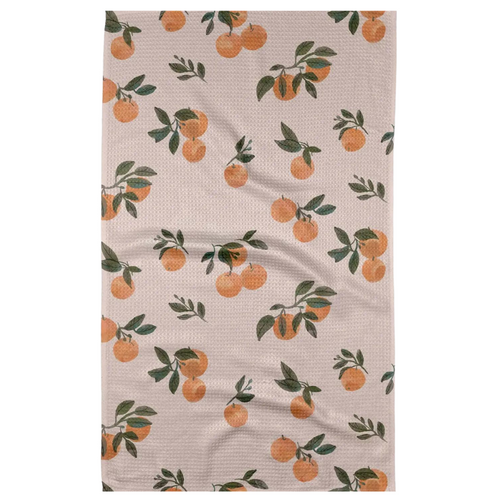 Geometry Tea Towel - Pretty in Peach
