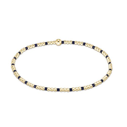 GAMEDAY HOPE SINCERITY 2MM BEAD BRACELET - MATTE NAVY