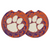 Clemson Tie Dye S/2 Car Coasters