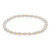 Grateful Pattern Gold 4mm Bracelet - Pearl