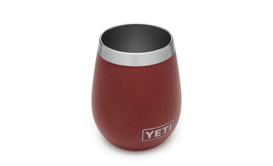 Engravable Yeti Rambler 10oz Wine Tumbler - Brick Red