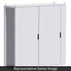 Modular Dbl Door Flange Disc Encl - 2000 x 1800 x 500 - Steel/Lt Gray