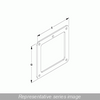 N12 Wireway, Box Connector - Fits 2.5 x 2.5 - Steel/Gray