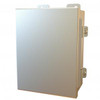 N4X J Box, Hinge Cover w/panel - 8 x 6 x 3.5 - 304 SS