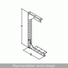 Bracket Hanger Ceiling Type - 4 x 4 - Steel/Gray