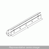 Straight Section with KO - 2.5 x 2.5 x 72 - Steel/Gray