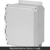 N4X Solid Door Screw Cover w/feet - 10 x 8 x 4 - Fiberglass