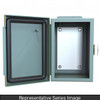 N12 J Box, Hinge Cover - 10 x 10 x 6 - Steel/Gray