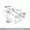 N12 Wireway, Adjustable Fitting - Fits 6 x 6 - Steel/Gray