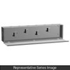 Empty Splitter Trough - 24 x 8 x 5 - Steel/Gray