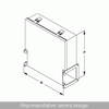 N12 Wireway, Junction Box - Fits 8 x 8 - Steel/Gray