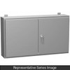 N12 Dbl Door Wallmount Encl w/panel - 30 x 42 x 10 - Steel/Gray