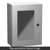 N4,12 Eclipse Window Door encl. - 24 x 24 x 16 - Steel/Lt. Gray