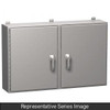 N4X 2 Door Wallmount Encl w/panel - 24 x 42 x 8 - 304 SS