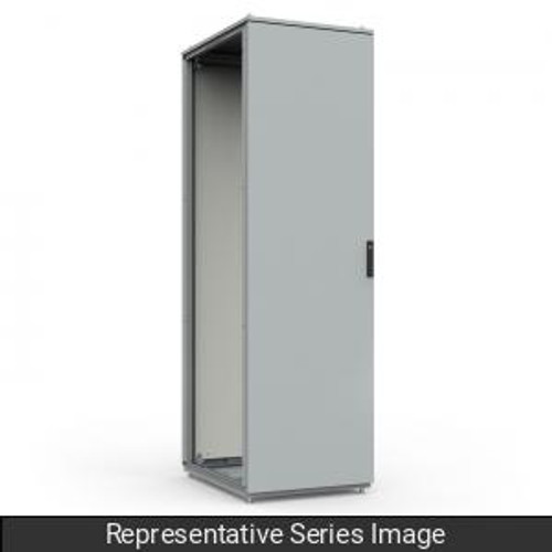 Modular Single Door Encl - 1600 x 600 x 600 - Steel/Lt Gray