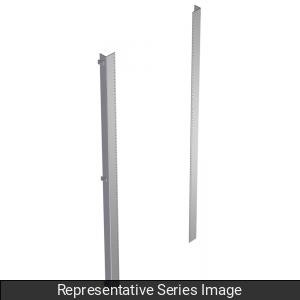Panel Rails, Fits 60 x 24 Half Ht - Steel/Wht